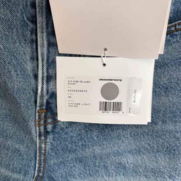 Alexander Wang Mid Rise Relaxed Short - Picture 3 of 4